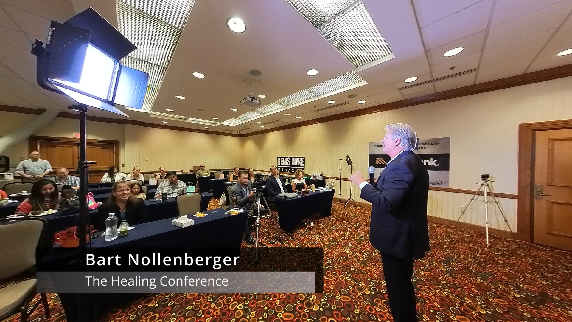 Bart Nollenberger speaking at the Healing Conference