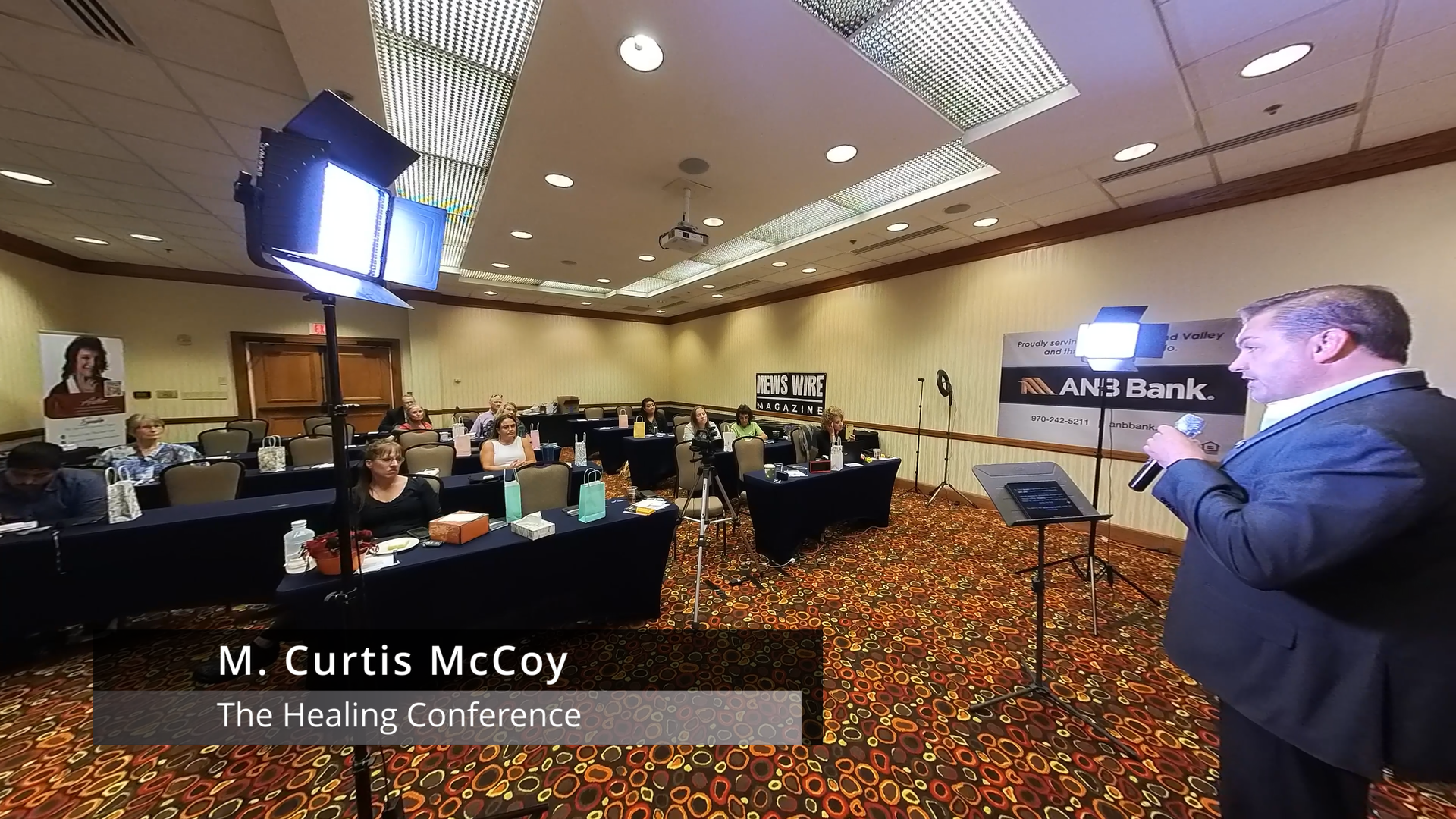 M. Curtis McCoy speaking at The Healing Conference